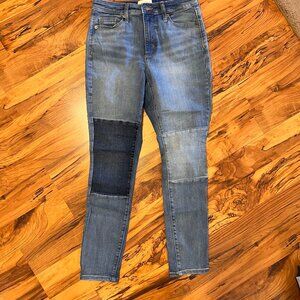Womens Universal Thread High Rise Patch Skinny Jeans Size 4, 27R Regular